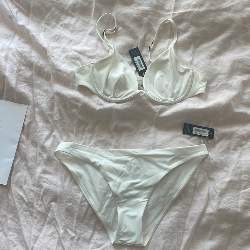 CUUP White Bikini! New with tags! Eco-Friendly!